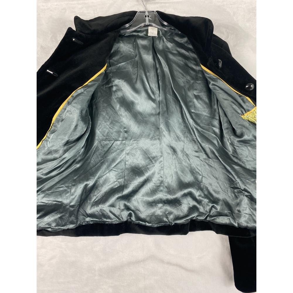 J.Crew Velvet Jacket Women's Sz M Black Preppy Classic CHECK SIZE‎ - Picture 11 of 13
